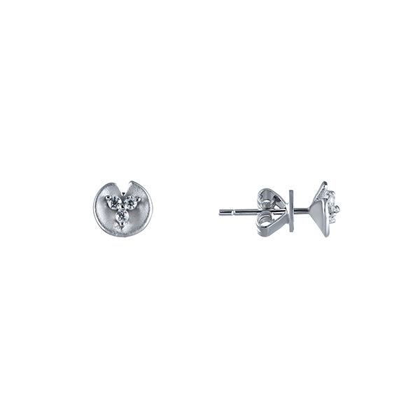 

Серьги пусеты из серебра Element47 DM2435E_SR_001_WG, фианит, DM2435E_SR_001_WG