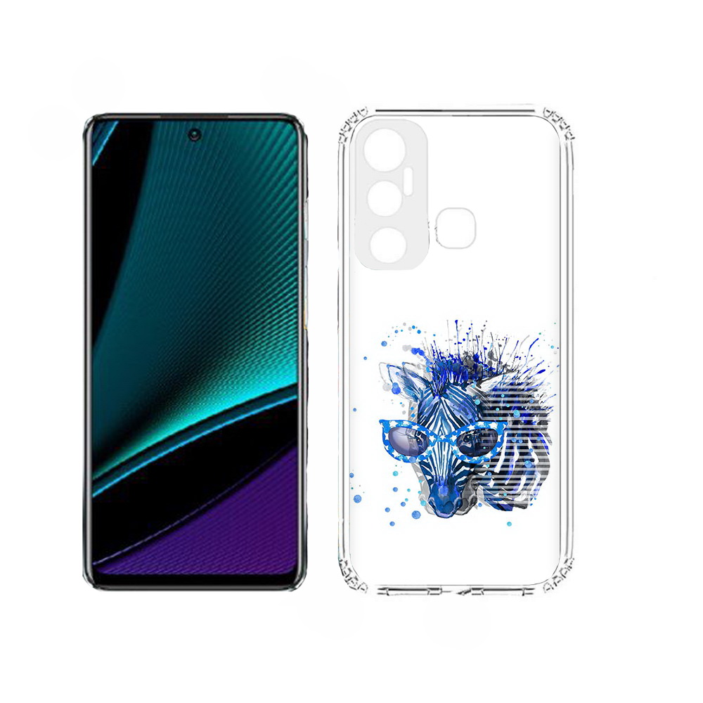 

Чехол MyPads расплывчатая зебра для Infinix Hot 11, Прозрачный, Tocco
