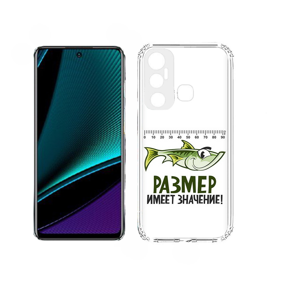 

Чехол MyPads размер не имеет значения для Infinix Hot 11, Прозрачный, Tocco