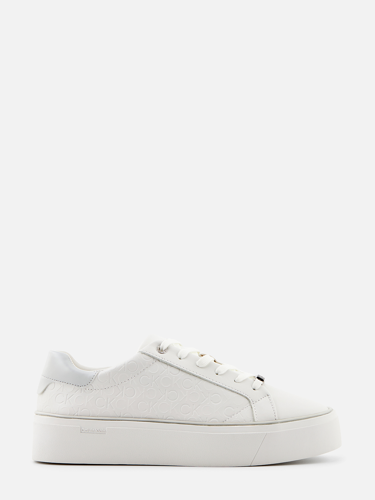 

Кеды женские Calvin Klein HW0HW01870 белые 38 EU, Белый, HW0HW01870