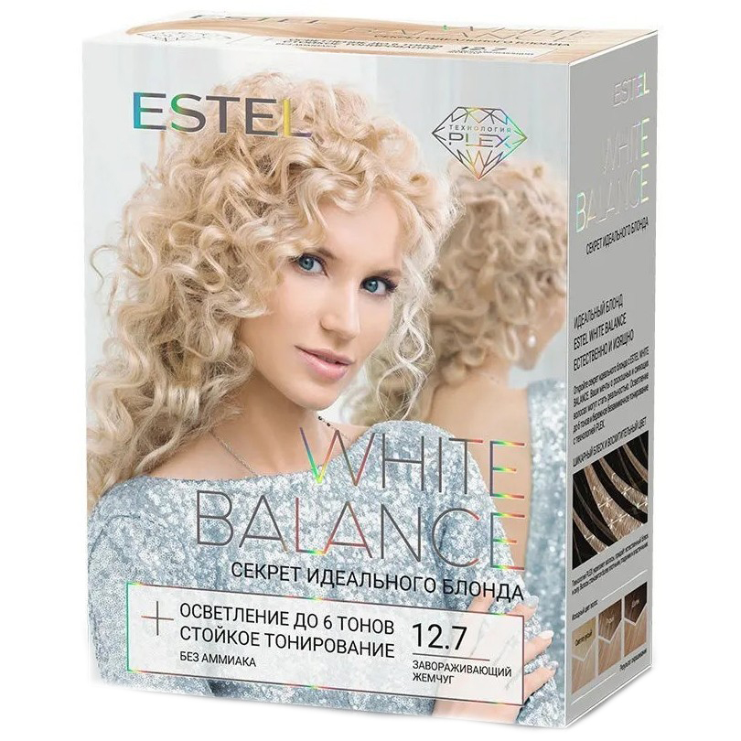 Набор для окрашивания волос Estel White Balance, тон 12.7 Завораживающий жемчуг кровать двойная с ящиками венеция 1 1400х2000 мм клён жемчуг глянец
