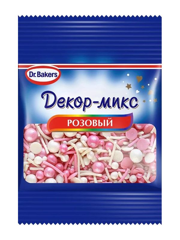 

Посыпка Dr.Bakers Декор-микс розовая 10 г