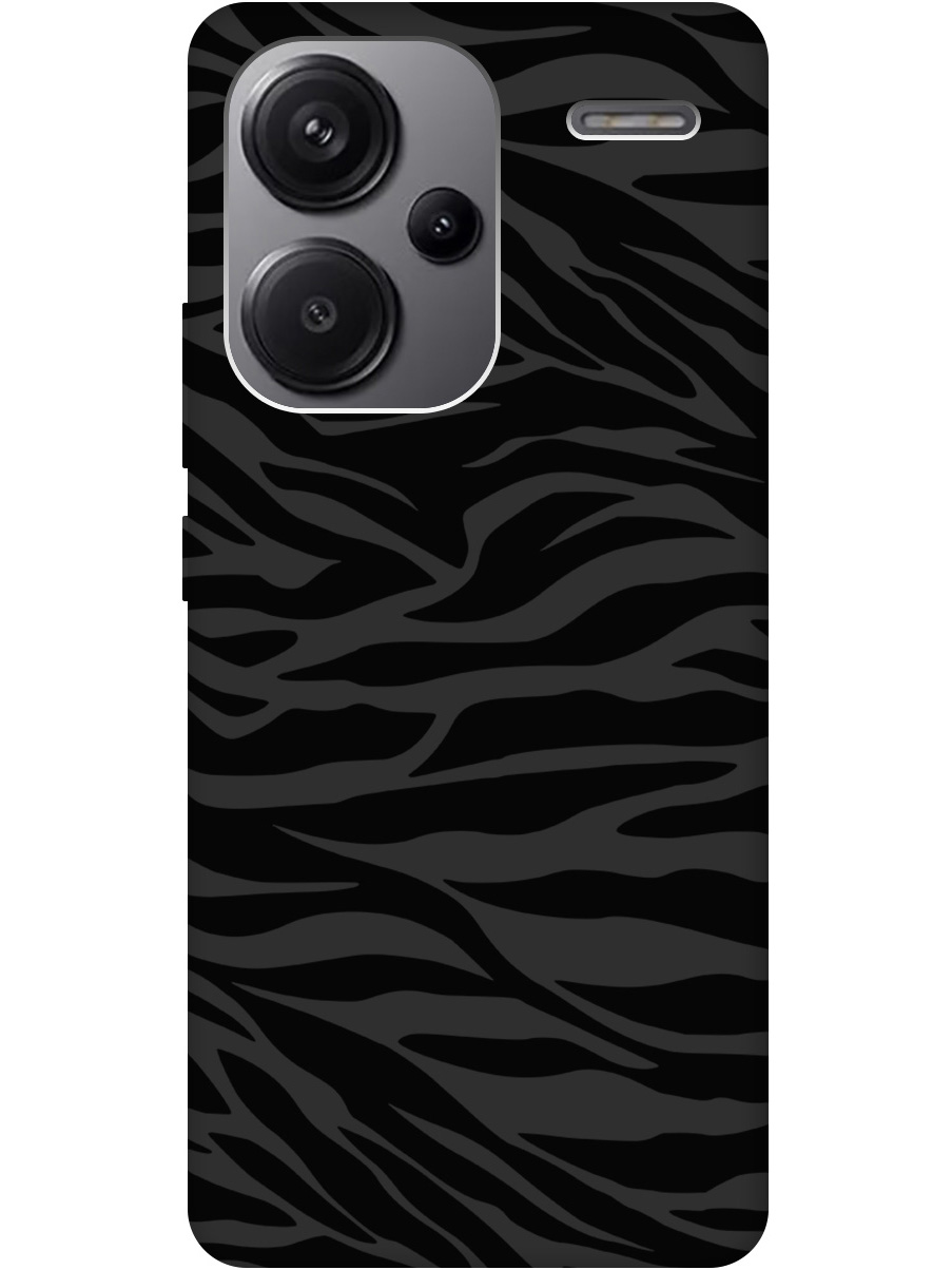 

Силиконовый чехол на Xiaomi Redmi Note 13 Pro + с рисунком "Зебра" Soft Touch черный, 20001461