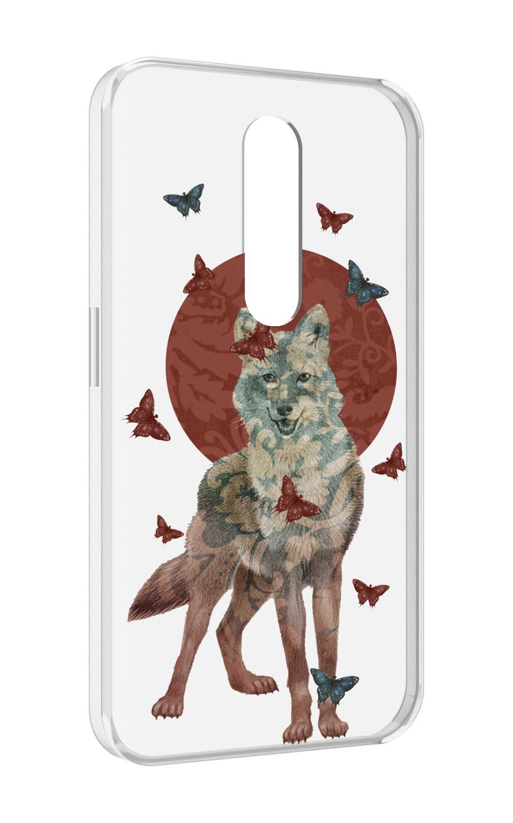 

Чехол MyPads Волчица с бабочками для Motorola Moto X Force (XT1585 / XT1581), Прозрачный, Tocco