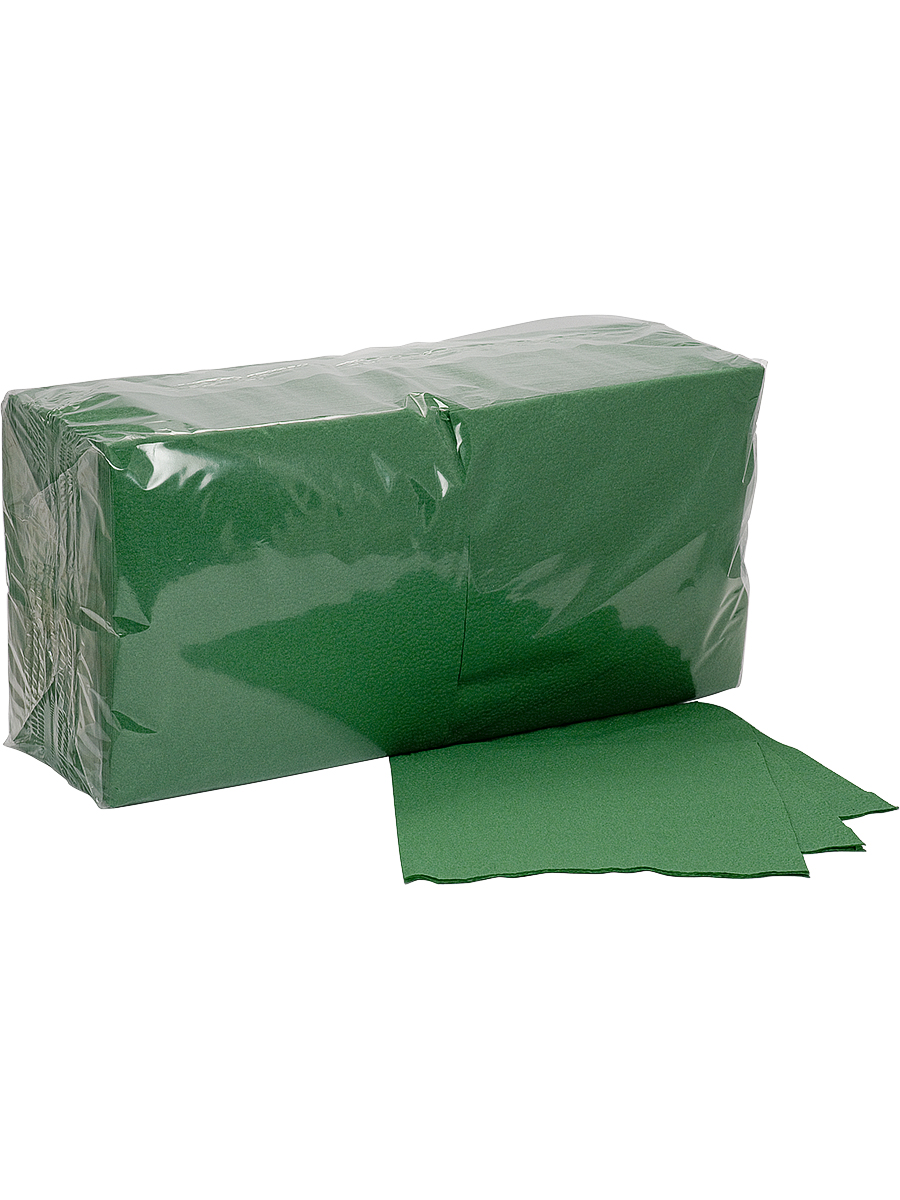 Салфетка бумажная NN зеленая 1-сл 33х33 см 300 шт.уп