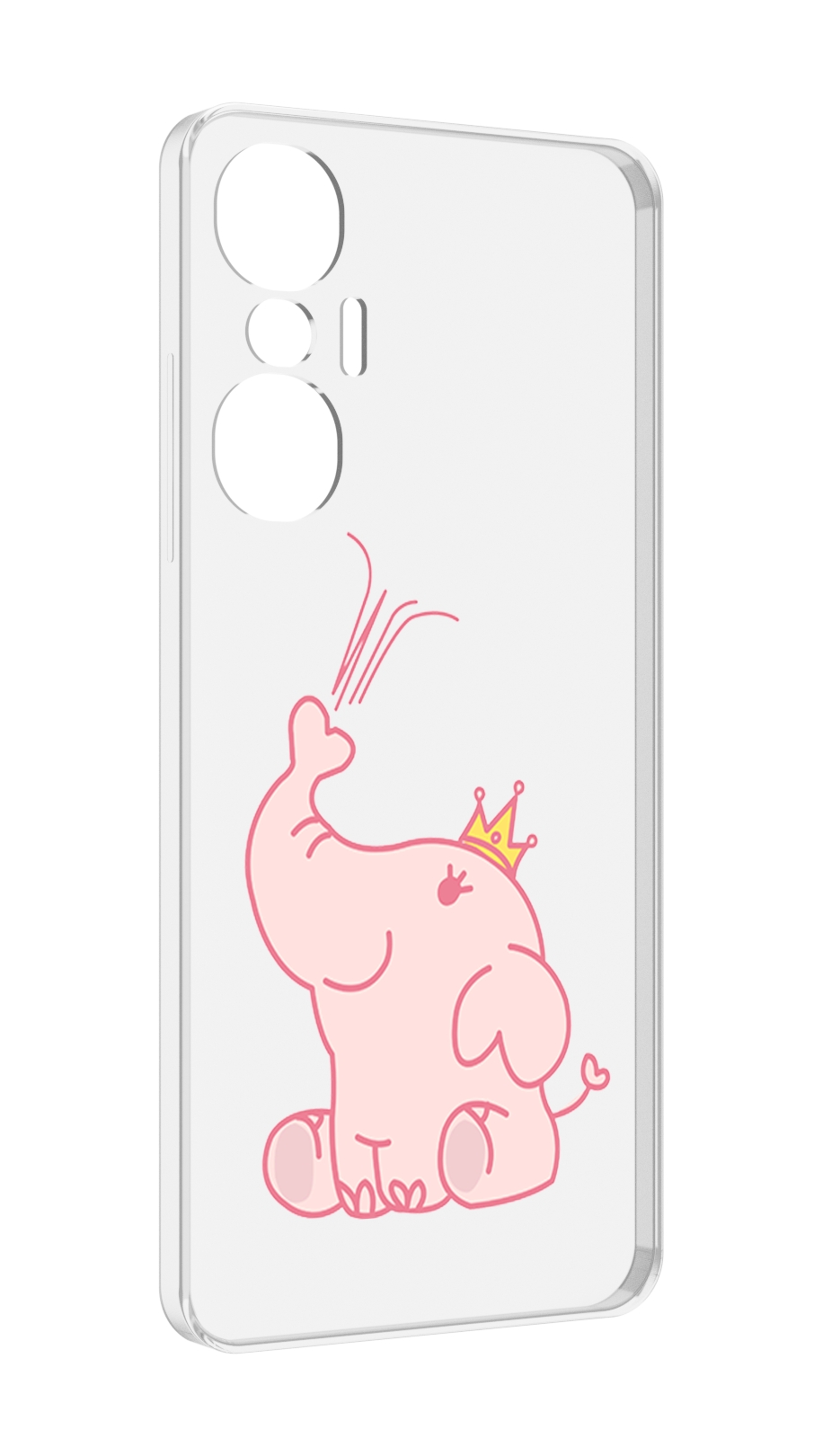 

Чехол MyPads слоник-принц детский для Infinix Hot 20S противоударный, Tocco