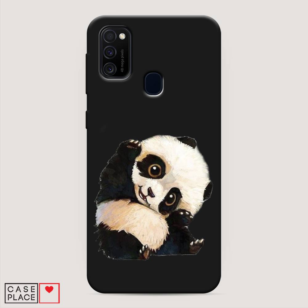 

Матовый силиконовый чехол "Большеглазая панда" на Samsung Galaxy M21, Большеглазая панда