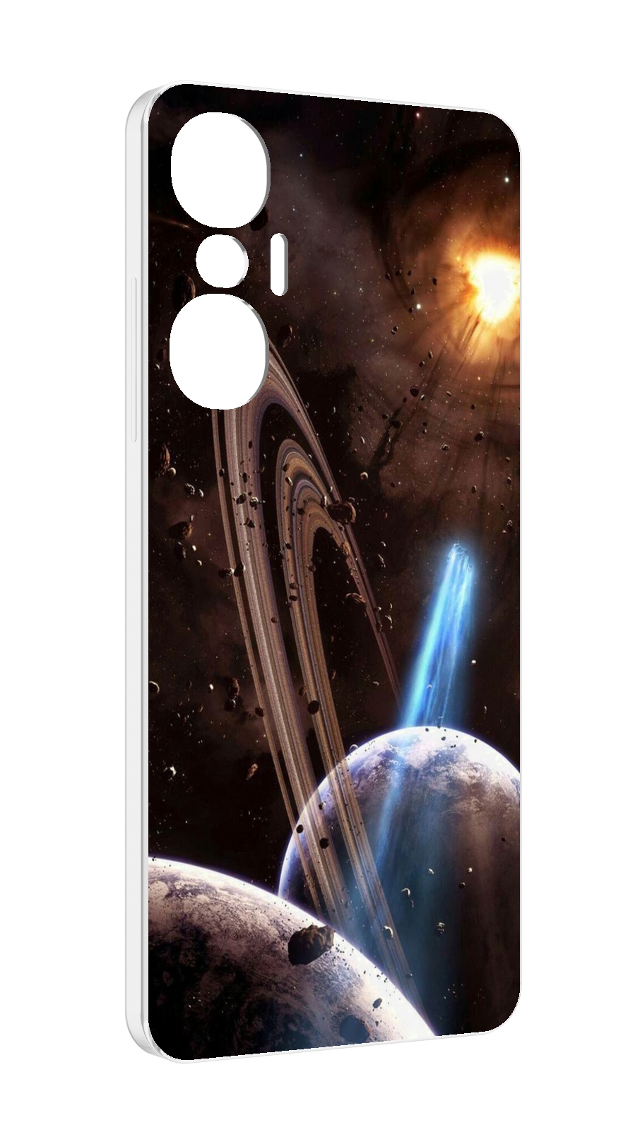 

Чехол MyPads сатурн в космосе для Infinix Hot 20S противоударный, Tocco