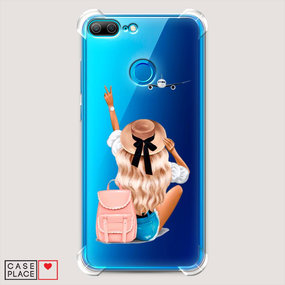 

Чехол Awog на Honor 9 Lite "Автостопом самолетом", Разноцветный, 64251-1