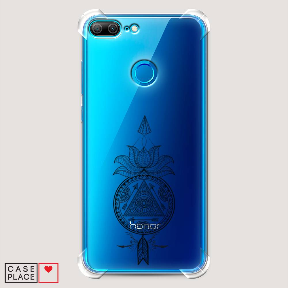 

Чехол Awog на Honor 9 Lite "Талисман арт черный", Разноцветный, 64251-1