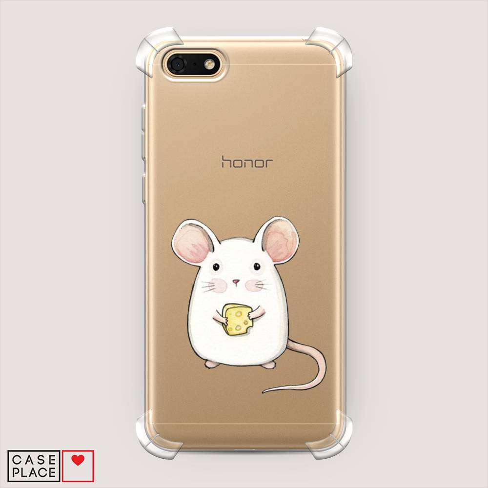 

Чехол Awog на Huawei Y5 2018 "Мышка", Белый;розовый;прозрачный, 65951-1