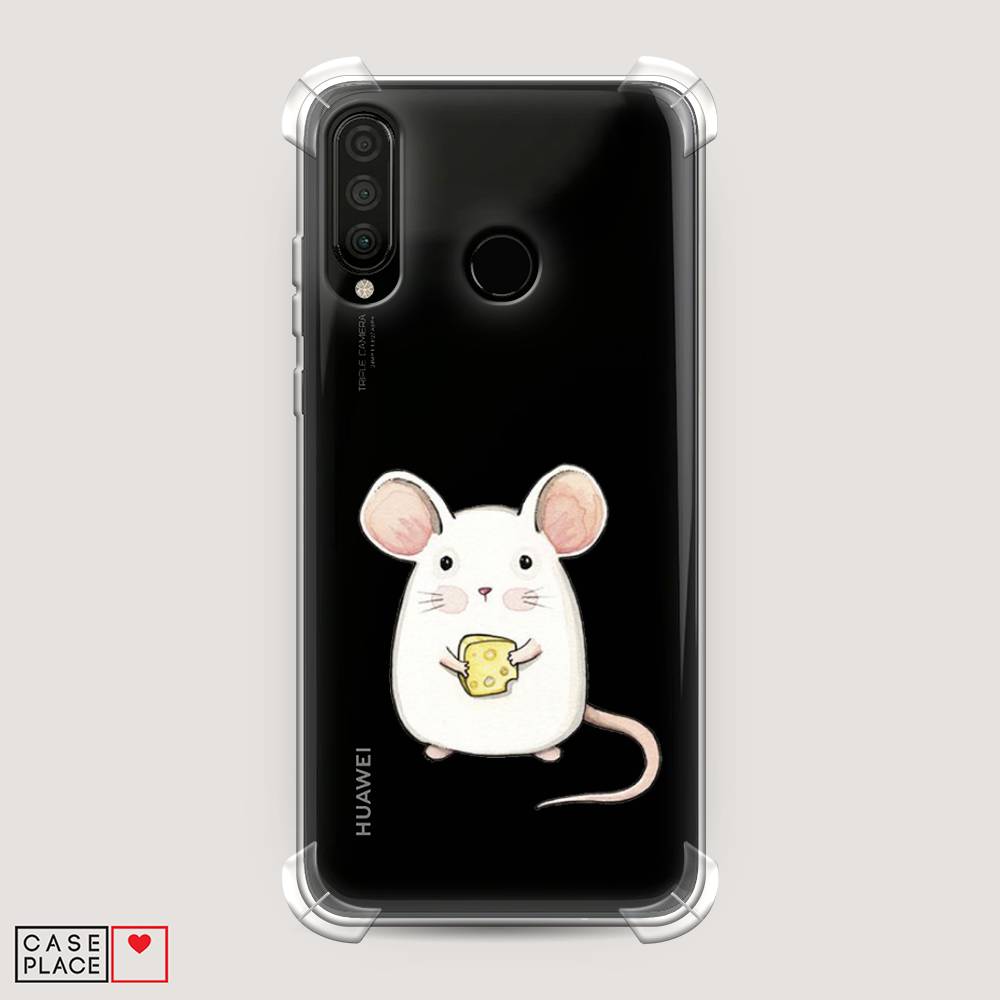 

Чехол Awog на Huawei P30 Lite "Мышка", Белый;розовый;прозрачный, 67951-1