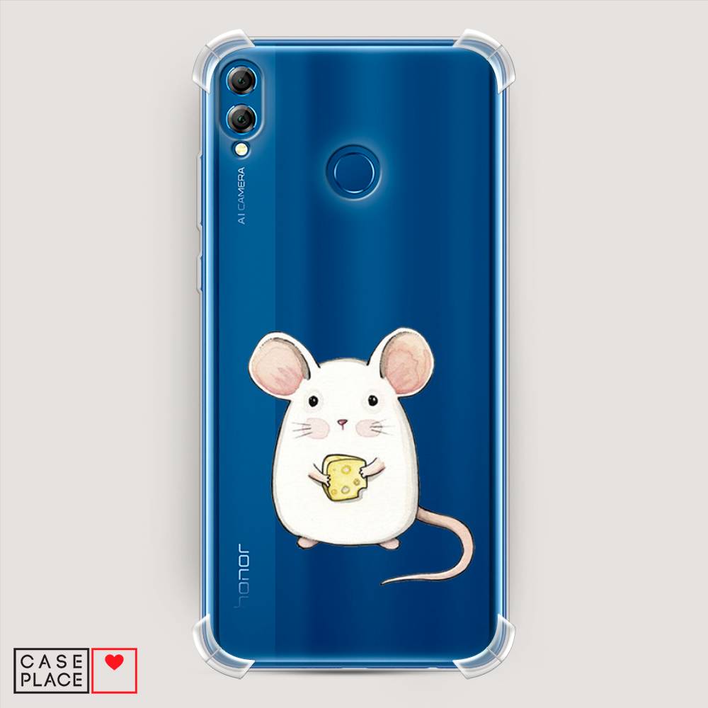 

Чехол Awog на Honor 8X "Мышка", Белый;розовый;прозрачный, 66751-1