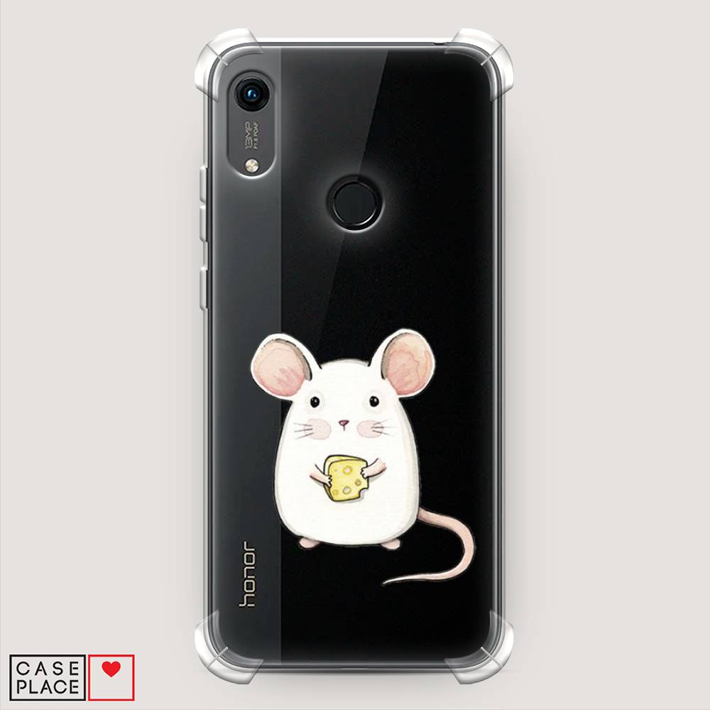 

Чехол Awog на Honor 8A (8A Pro/Prime) "Мышка", Белый;розовый;прозрачный, 68751-1