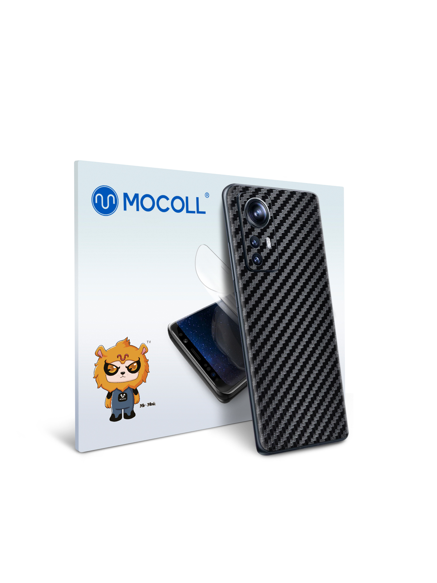 

Защитная пленка MOCOLL для Xiaomi Redmi Note 11 Pro Plus Карбон Черный