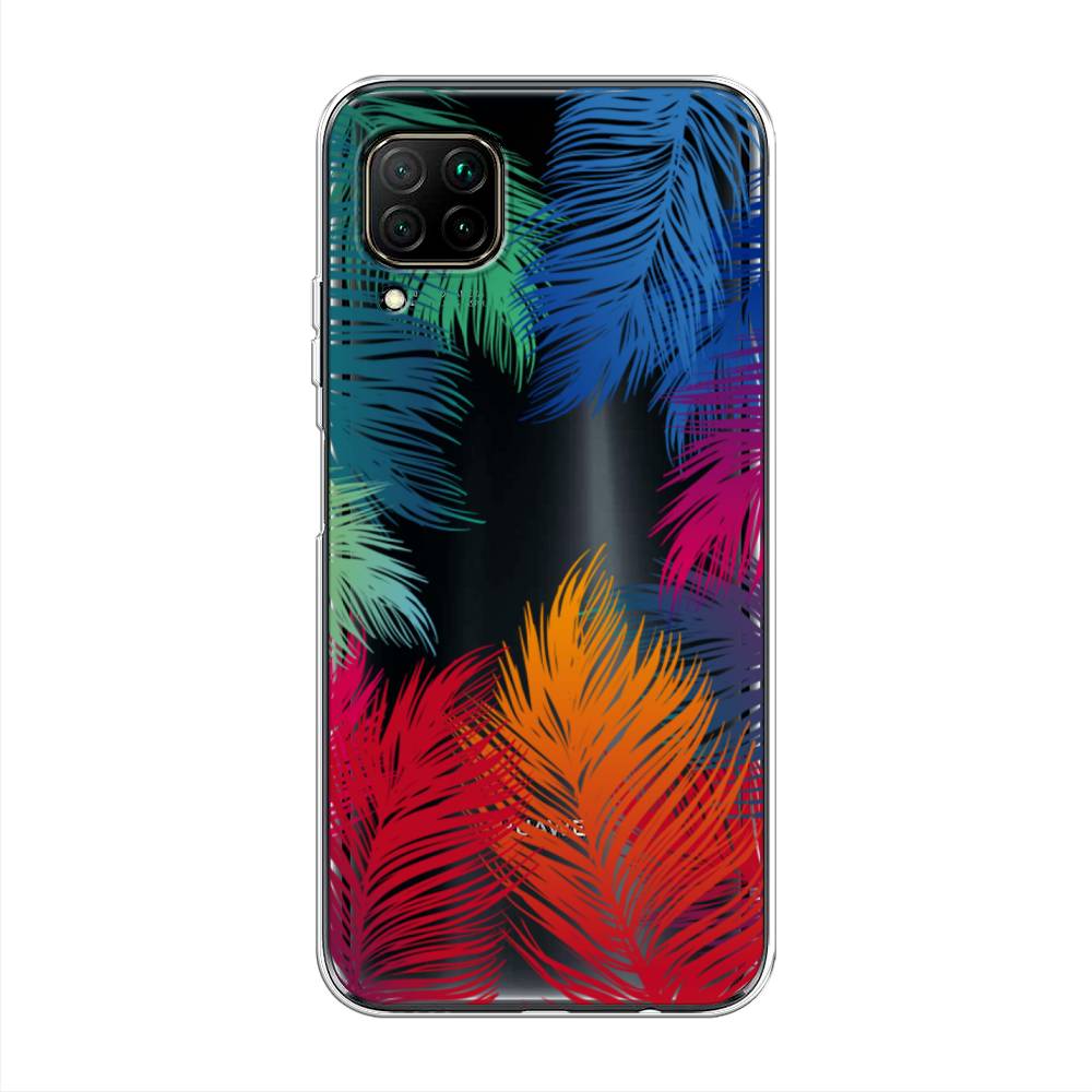 фото Чехол awog "рамка из перьев" для huawei p40 lite