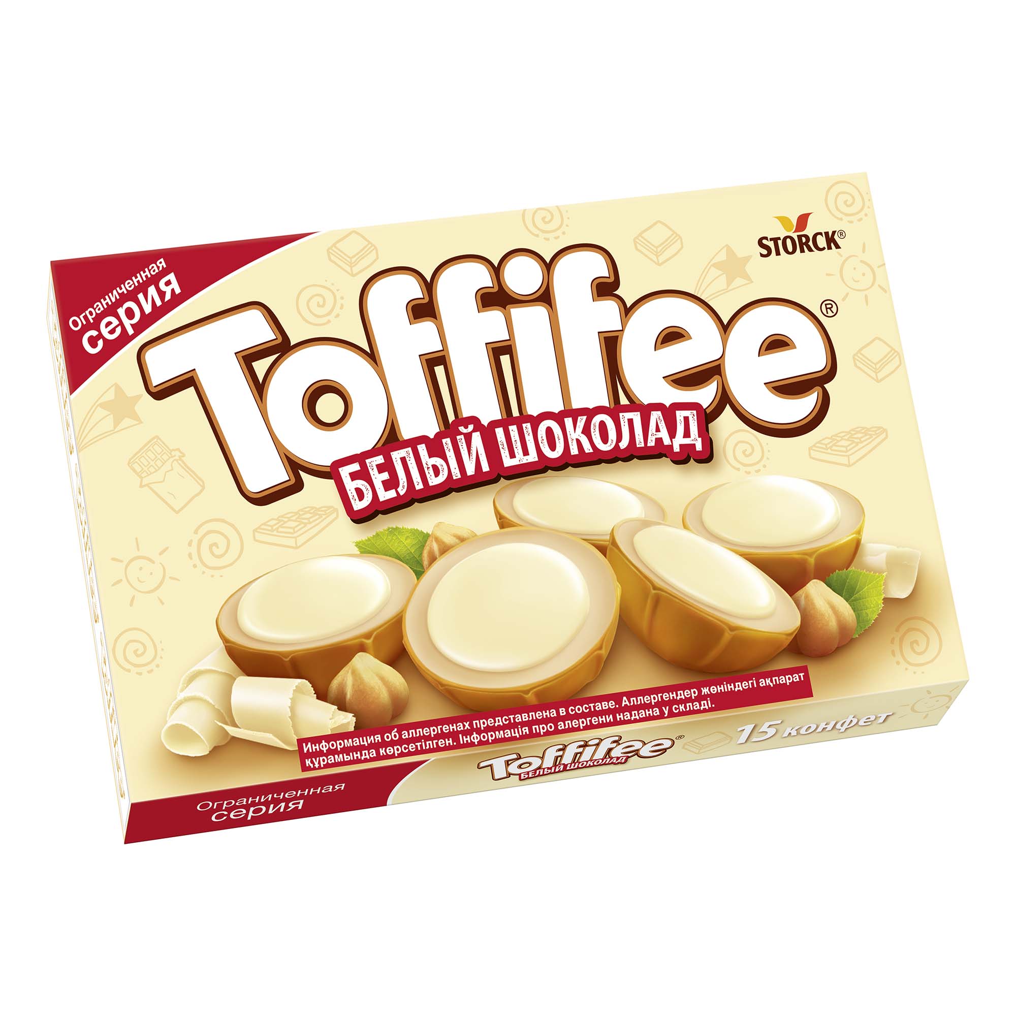 фото Конфеты шоколадные toffifee белый шоколад 125 г