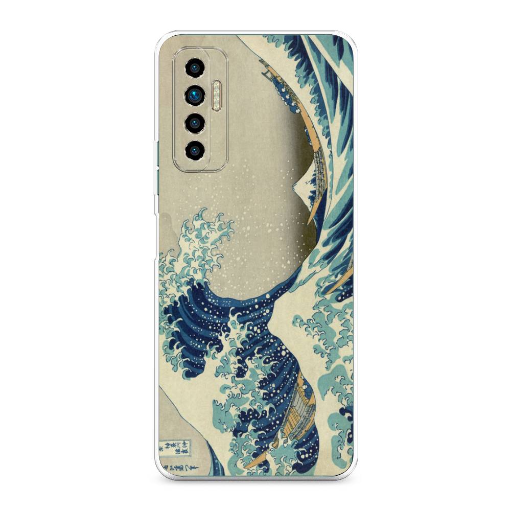 Чехол Awog  на Tecno Camon 17P Большая волна в Канагаве