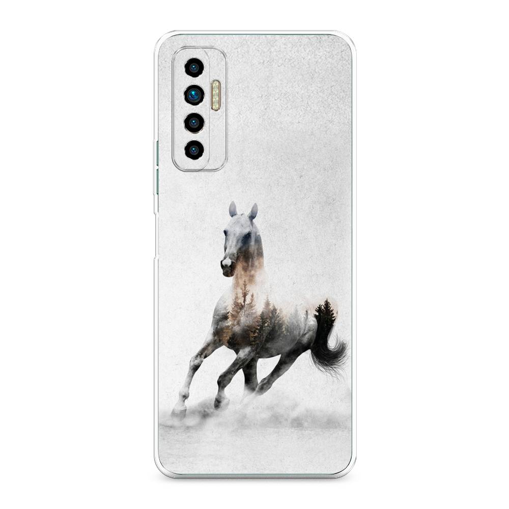 

Чехол Awog на Tecno Camon 17P "Лошадь лес", Разноцветный, 300150-2