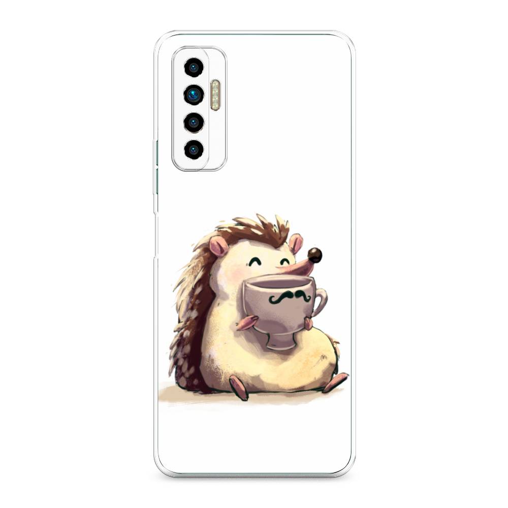 

Чехол Awog на Tecno Camon 17P "Еж кофеман", Разноцветный, 300150-10