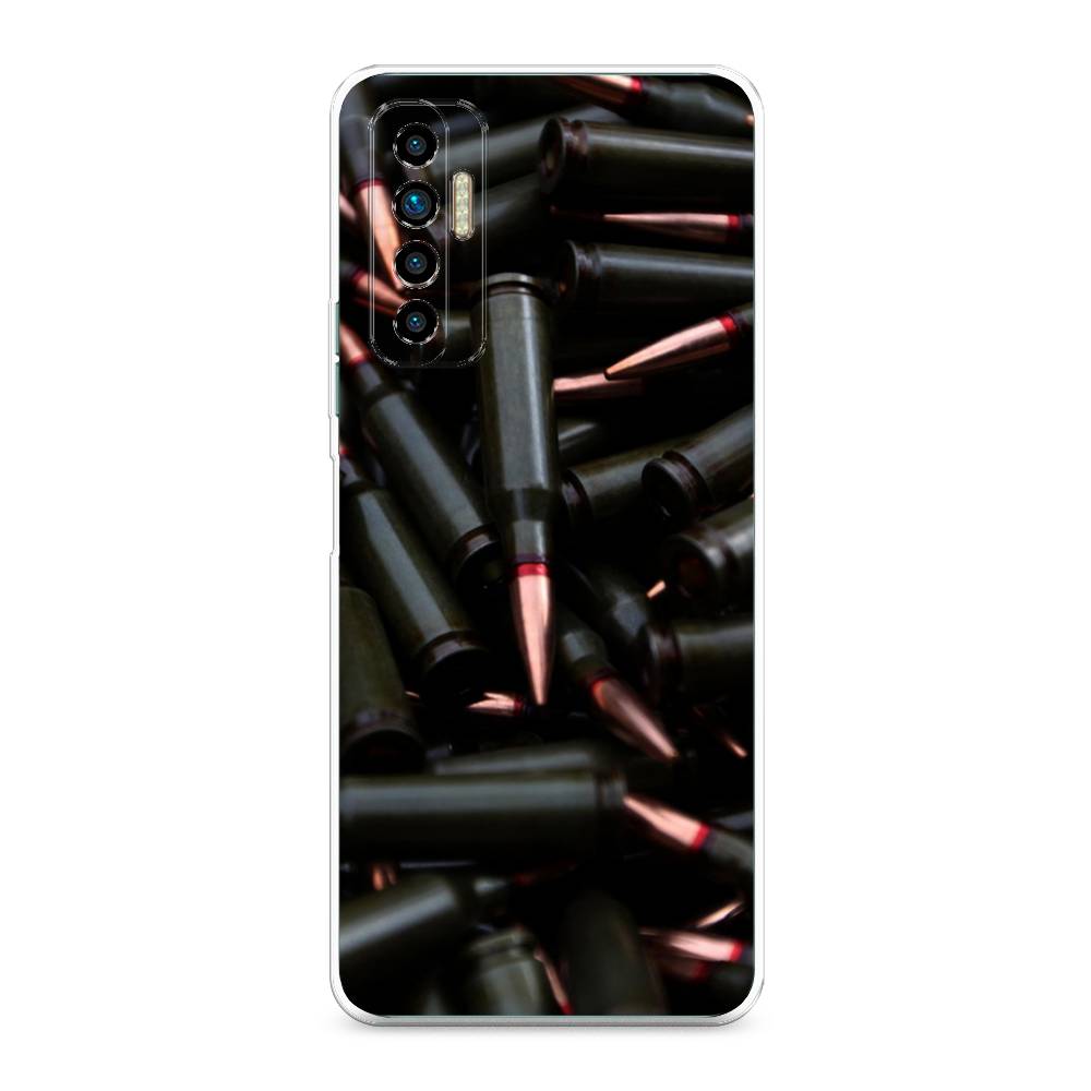 

Чехол Awog на Tecno Camon 17P "Пули черные", Разноцветный, 300150-5