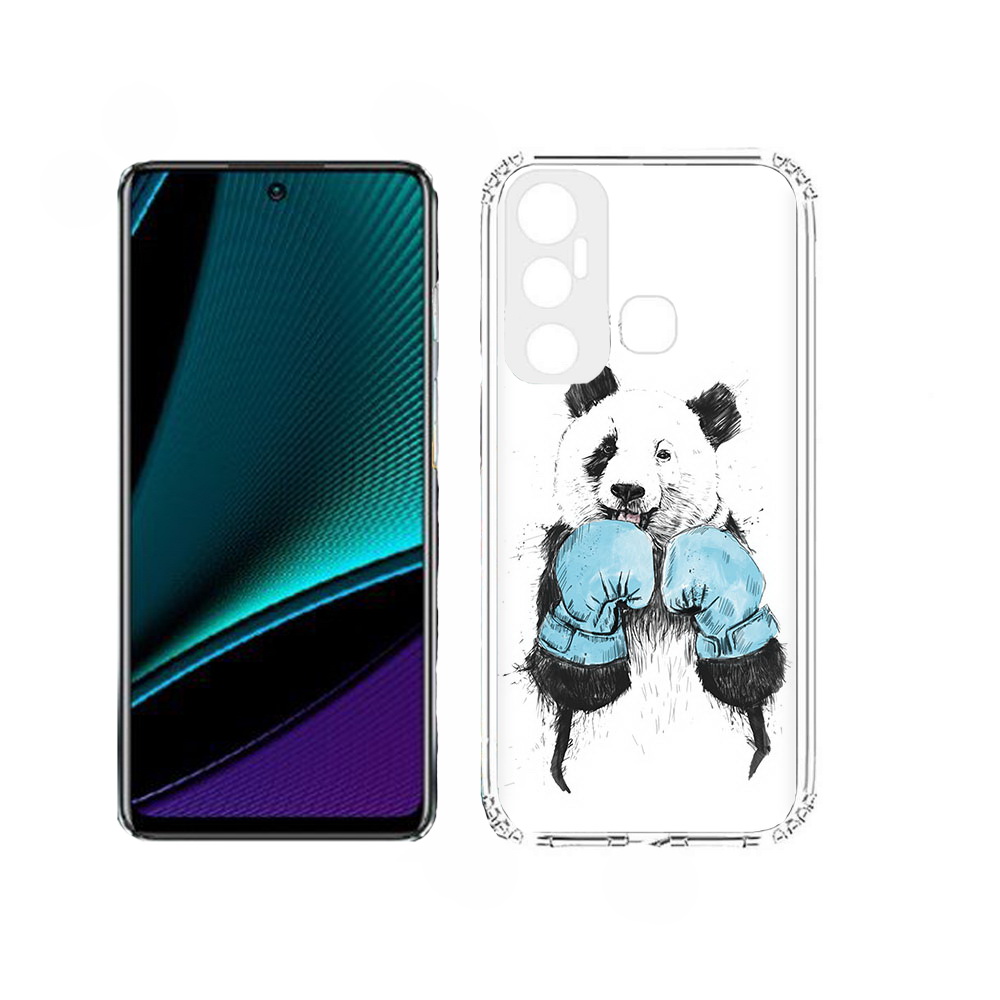 

Чехол MyPads панда боксер для Infinix Hot 11, Прозрачный, Tocco