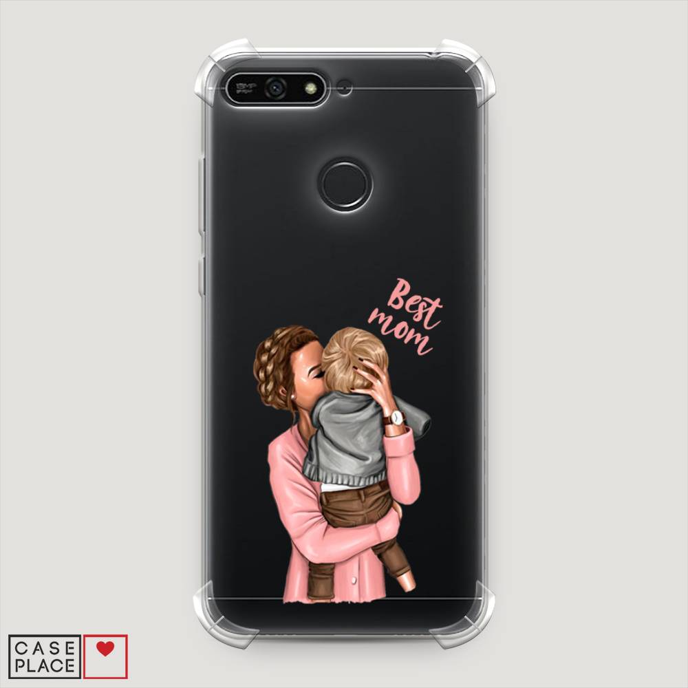 

Чехол Awog на Honor 7A Pro "Мама с малышом", Розовый;коричневый;бежевый, 65451-1