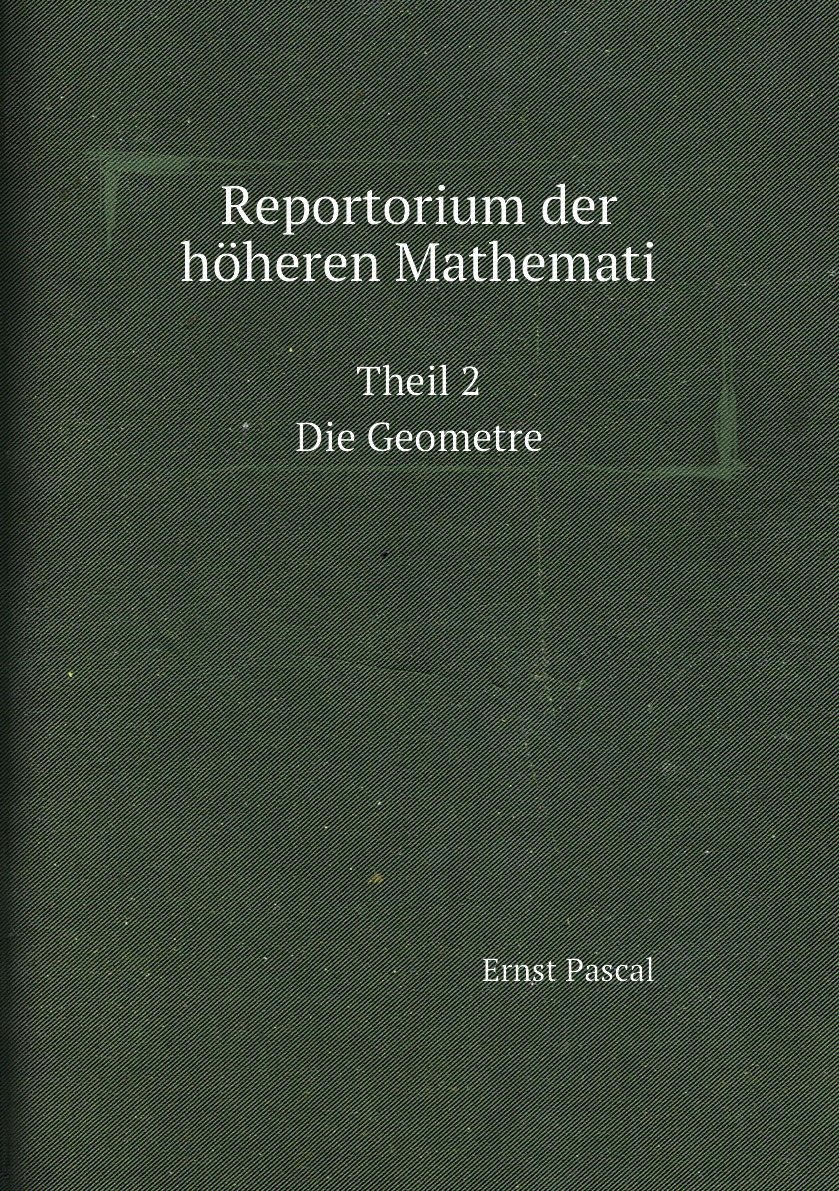 

Reportorium der hoheren Mathemati