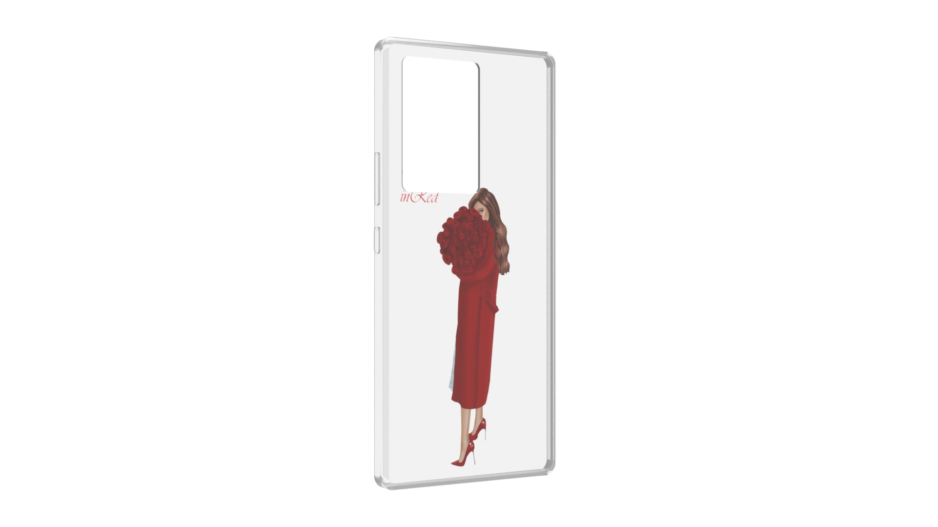 

Чехол MyPads девушка-полностью-в-красном женский для ZTE Nubia Z40 Pro, Прозрачный, Tocco