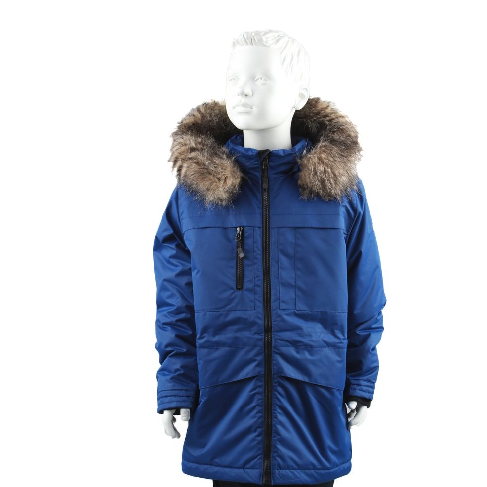 

Куртка парка Ours Blanc Children's Brand, цвет: синий р.128, 18004