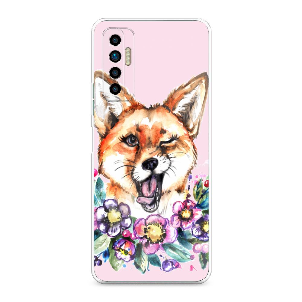 

Чехол Awog на Tecno Camon 17P "Подмигивающая лиса", Разноцветный, 300150-10
