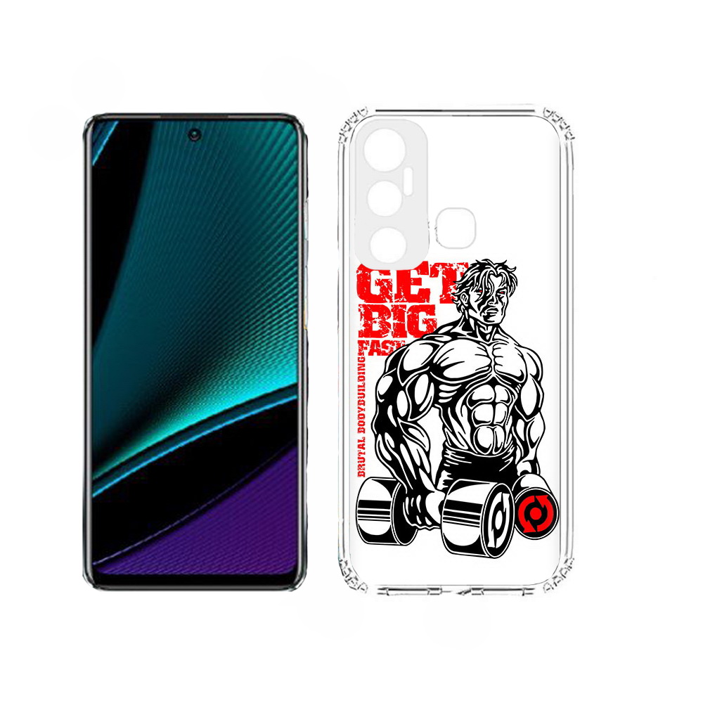 

Чехол MyPads накаченное тело для Infinix Hot 11, Прозрачный, Tocco