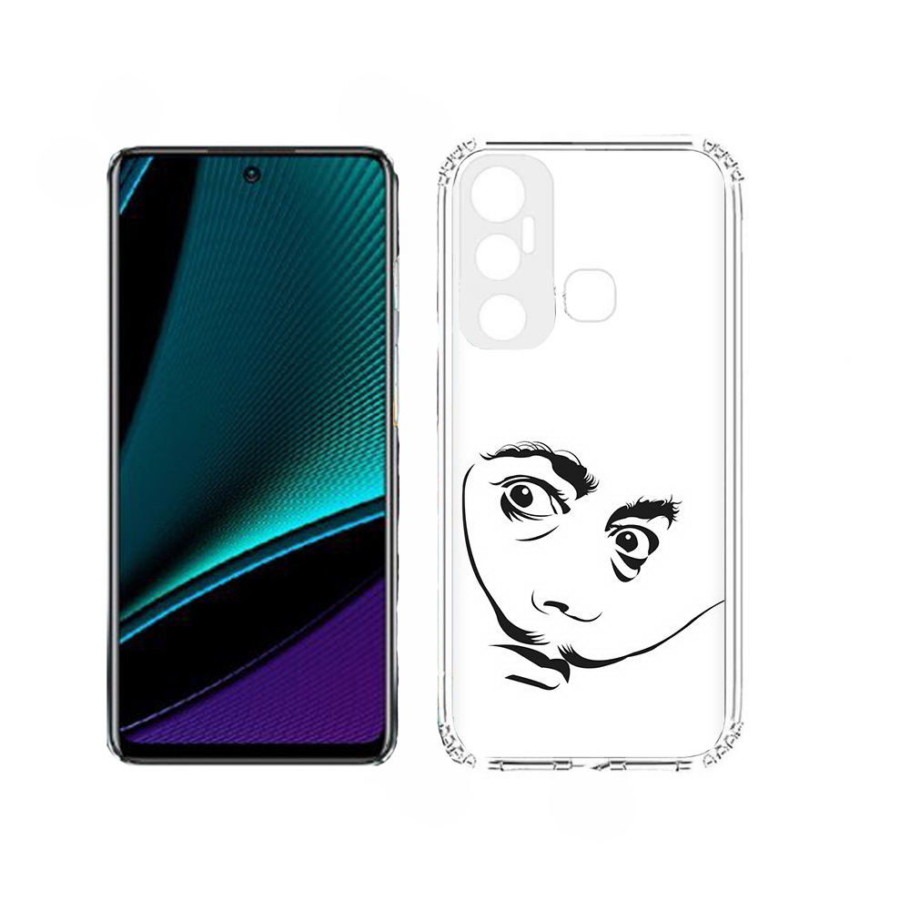 

Чехол MyPads мужчина с длинными усами для Infinix Hot 11, Прозрачный, Tocco