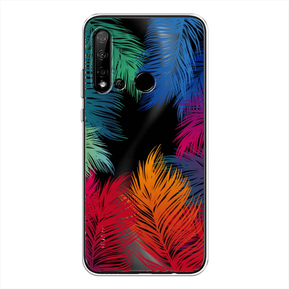 фото Чехол awog "рамка из перьев" для huawei p20 lite 2019