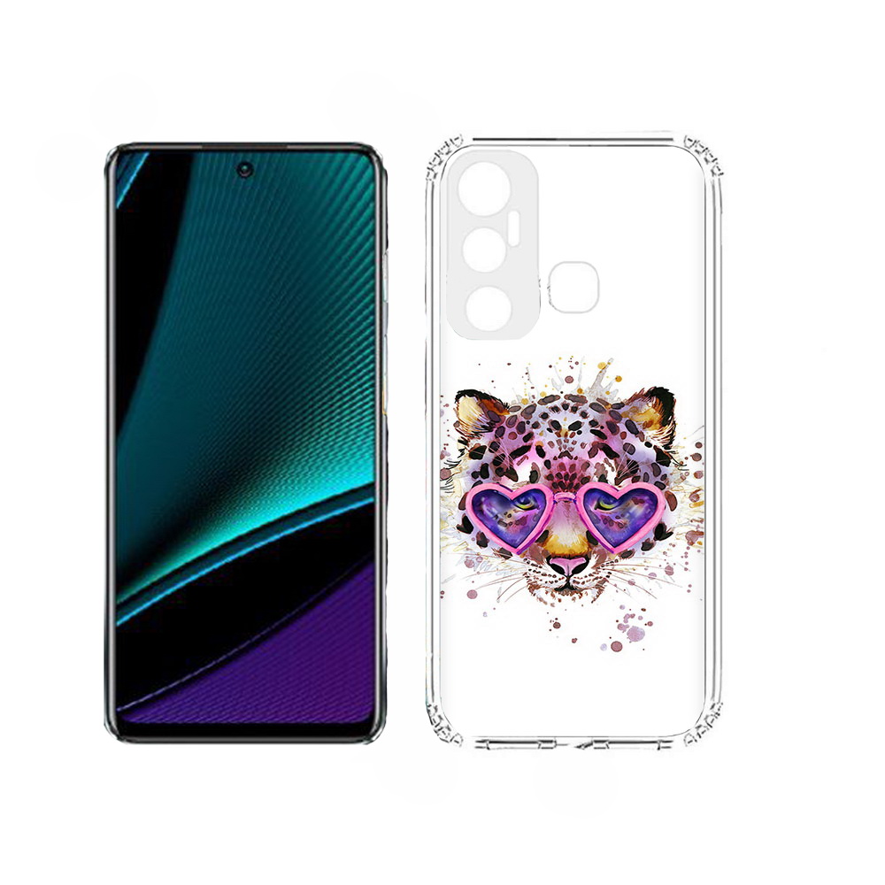 

Чехол MyPads модный леопард для Infinix Hot 11, Прозрачный, Tocco