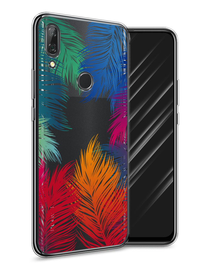 

Чехол Awog на Huawei P Smart Z "Рамка из перьев", Красный, 69450-4