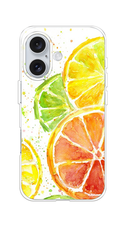 

Чехол на Apple iPhone 16 "Цитрусовые", Белый;желтый;красный;зеленый, 16050-1