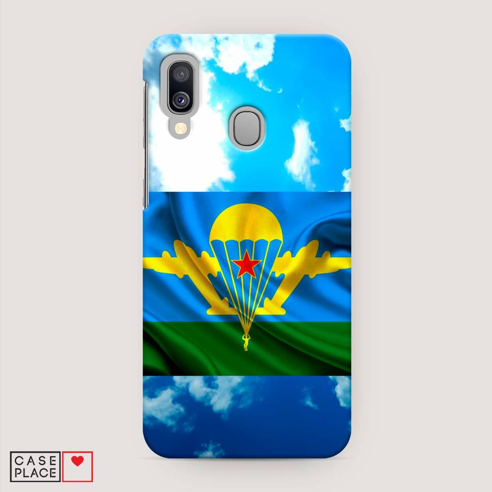 

Пластиковый чехол "ВДВ флаг в небесах" на Samsung Galaxy A40