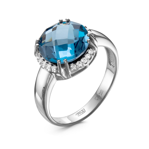 

Кольцо из золота р. , Бриллианты Костромы 01-3100/, бриллиант\топаз, 01-3100/5