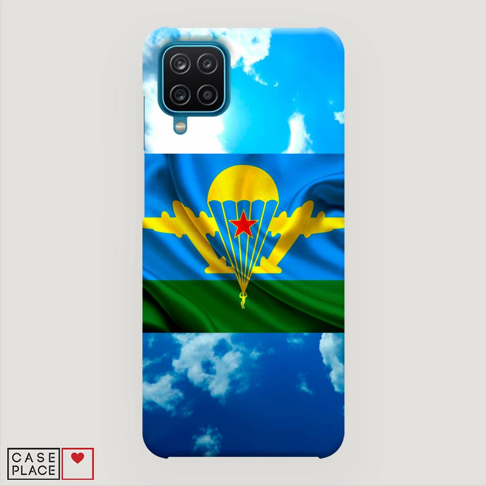 

Пластиковый чехол "ВДВ флаг в небесах" на Samsung Galaxy A12, 2101620-4