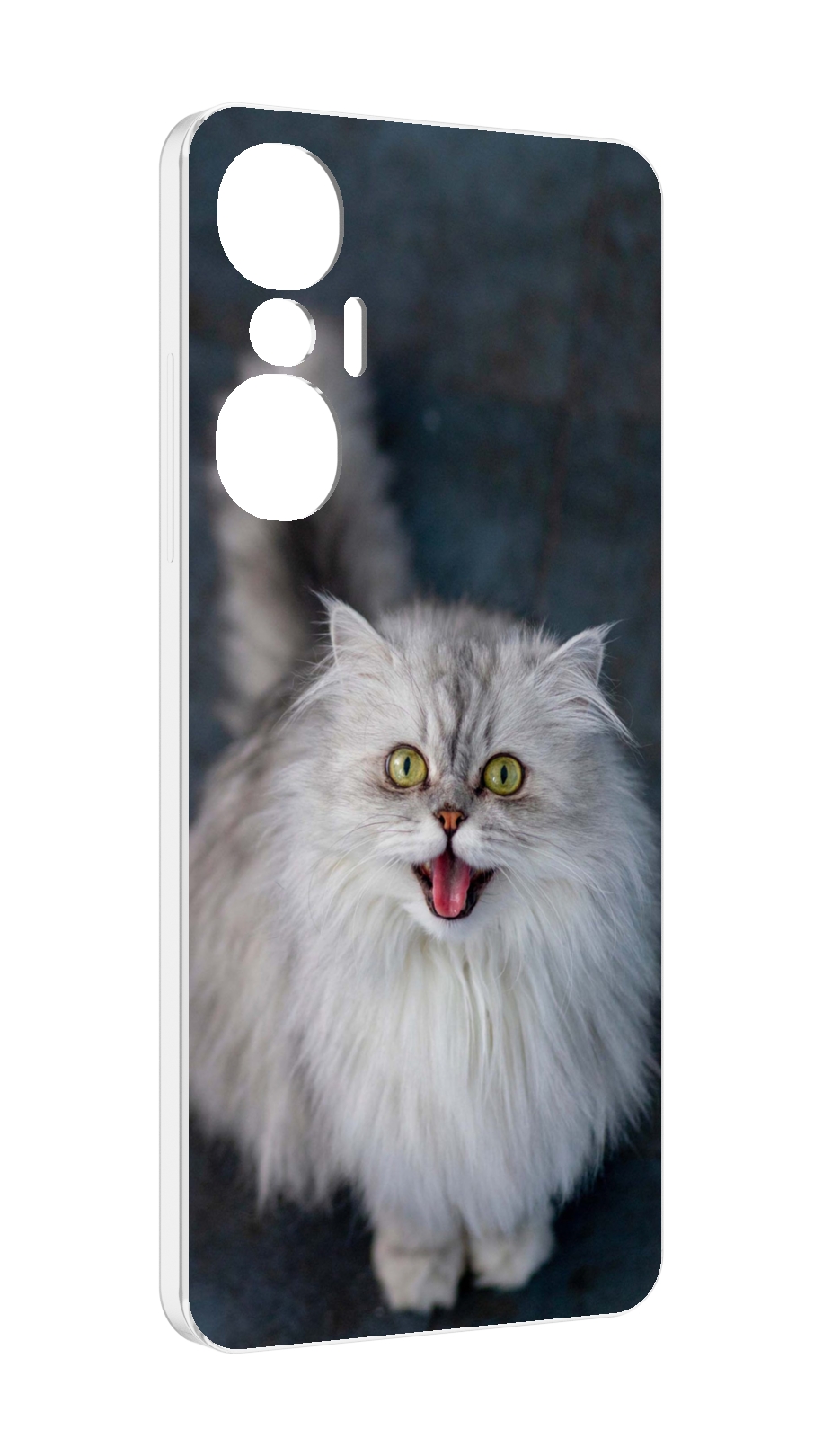 

Чехол MyPads порода кошки британская длинная для Infinix Hot 20S противоударный, Tocco