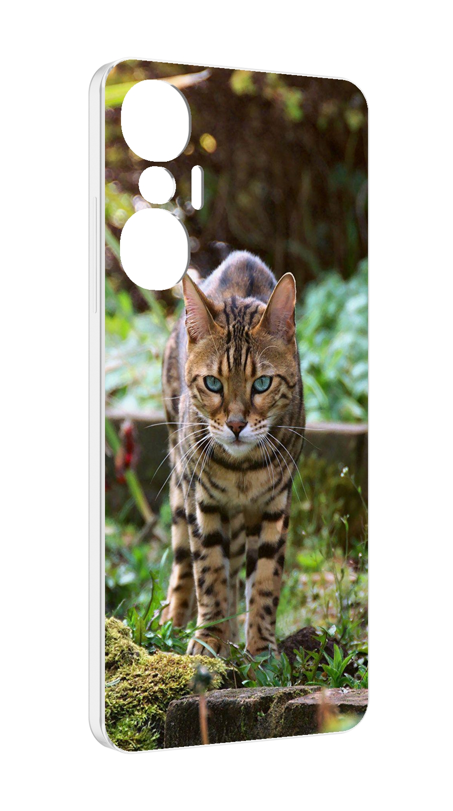 

Чехол MyPads порода кошка бенгальская для Infinix Hot 20S противоударный, Tocco
