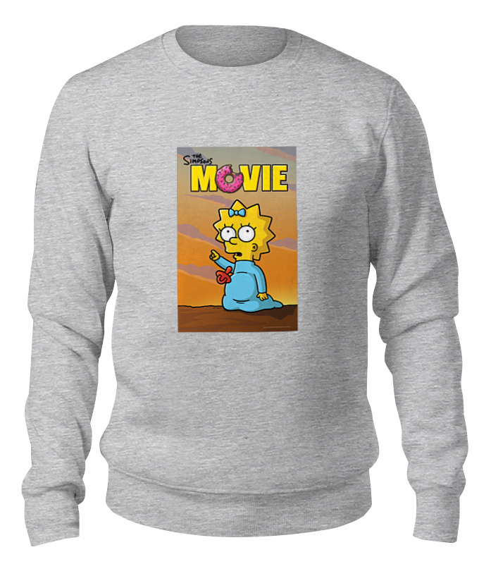 

Свитшот унисекс Printio Simpsons / симпсоны серый M, Simpsons / симпсоны