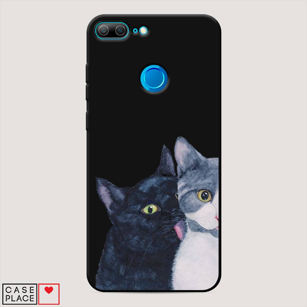 

Чехол Awog на Honor 9 Lite "Кошачья любовь", Разноцветный, 64252-1
