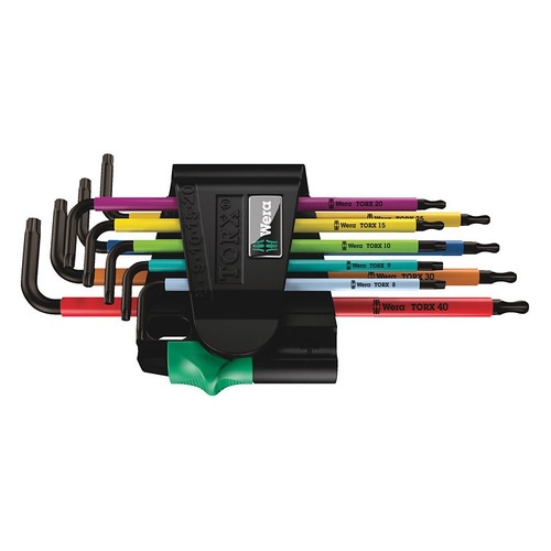 фото Набор ключей wera 967/9 tx bo multicolour torx® 1, 9 предметов [we-024335]