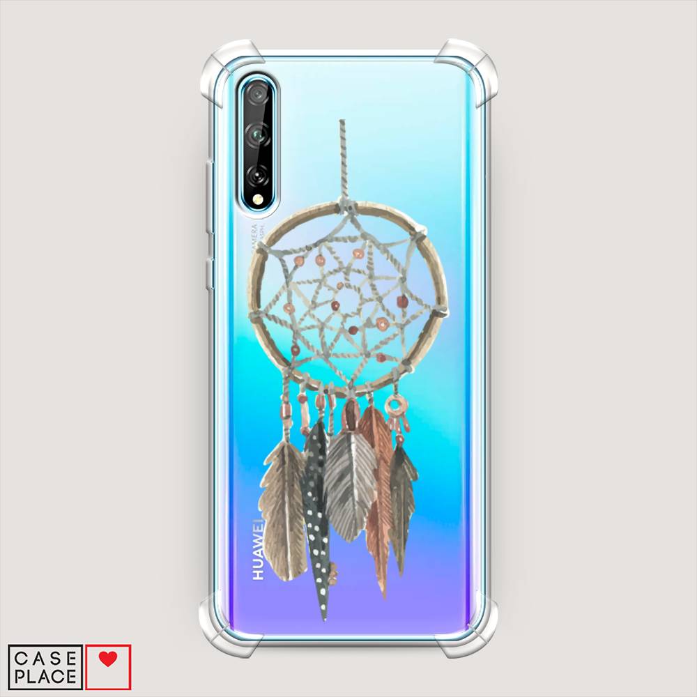 

Чехол Awog "Ловец снов с перьями" для Huawei P Smart S, Коричневый;зеленый, 6103551-1