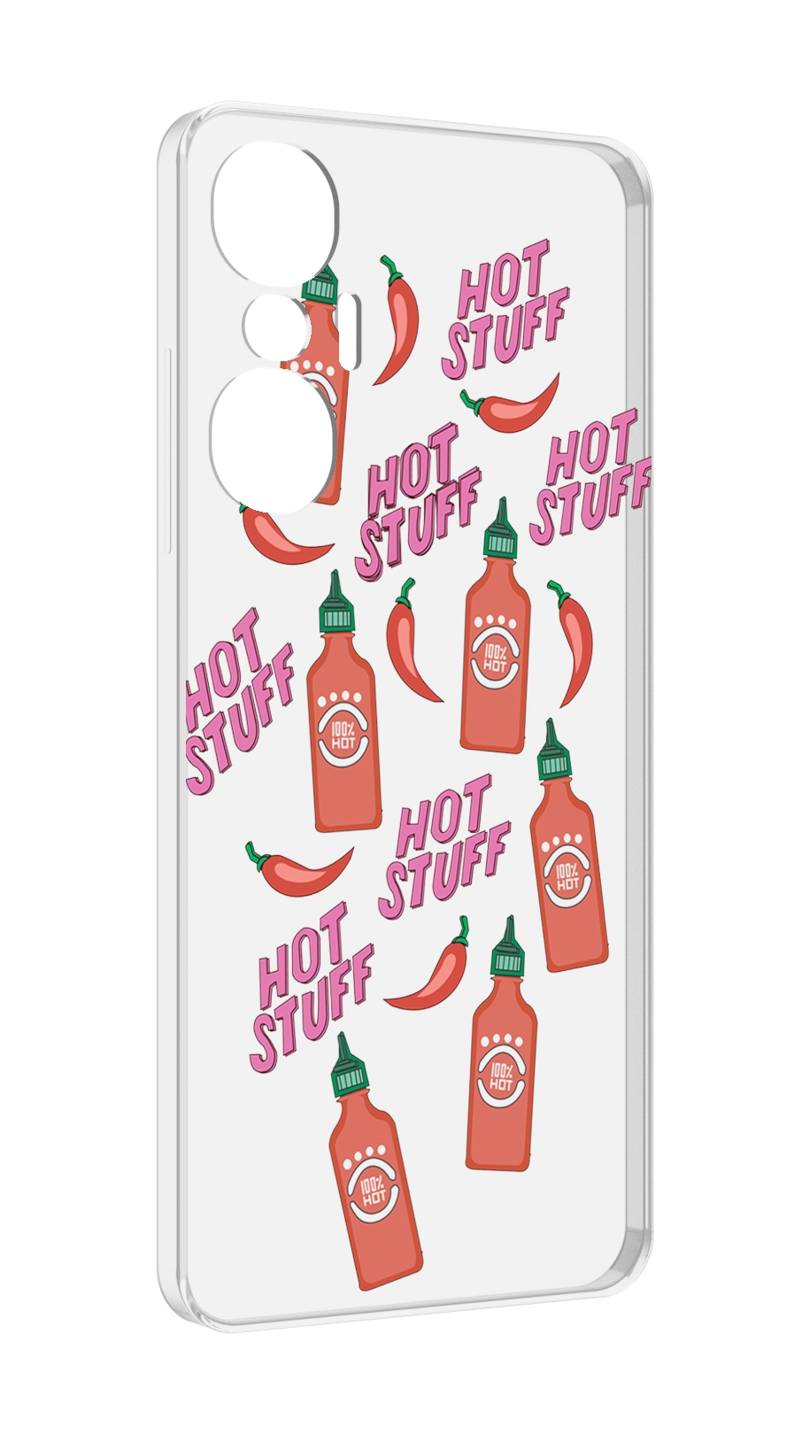 

Чехол MyPads острые-перчики для Infinix Hot 20S противоударный, Tocco