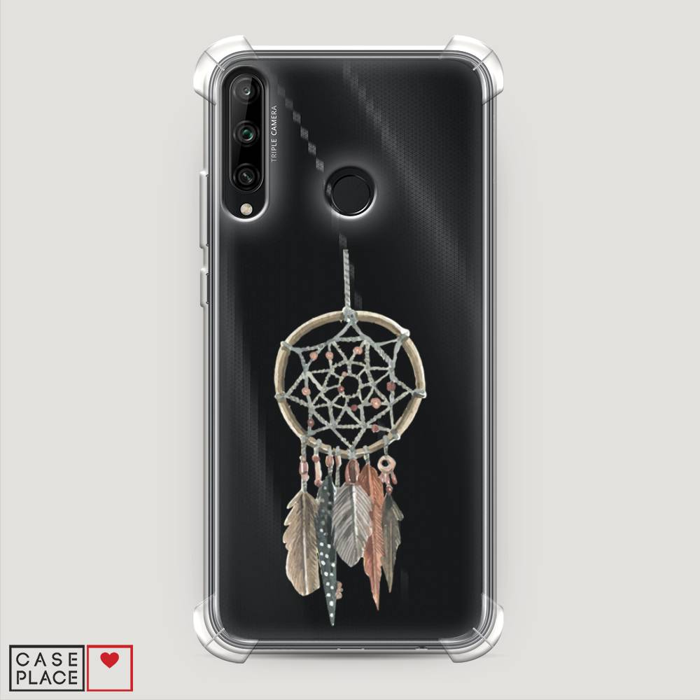 

Чехол Awog на Honor 9C "Ловец снов с перьями", Коричневый;зеленый, 612551-1