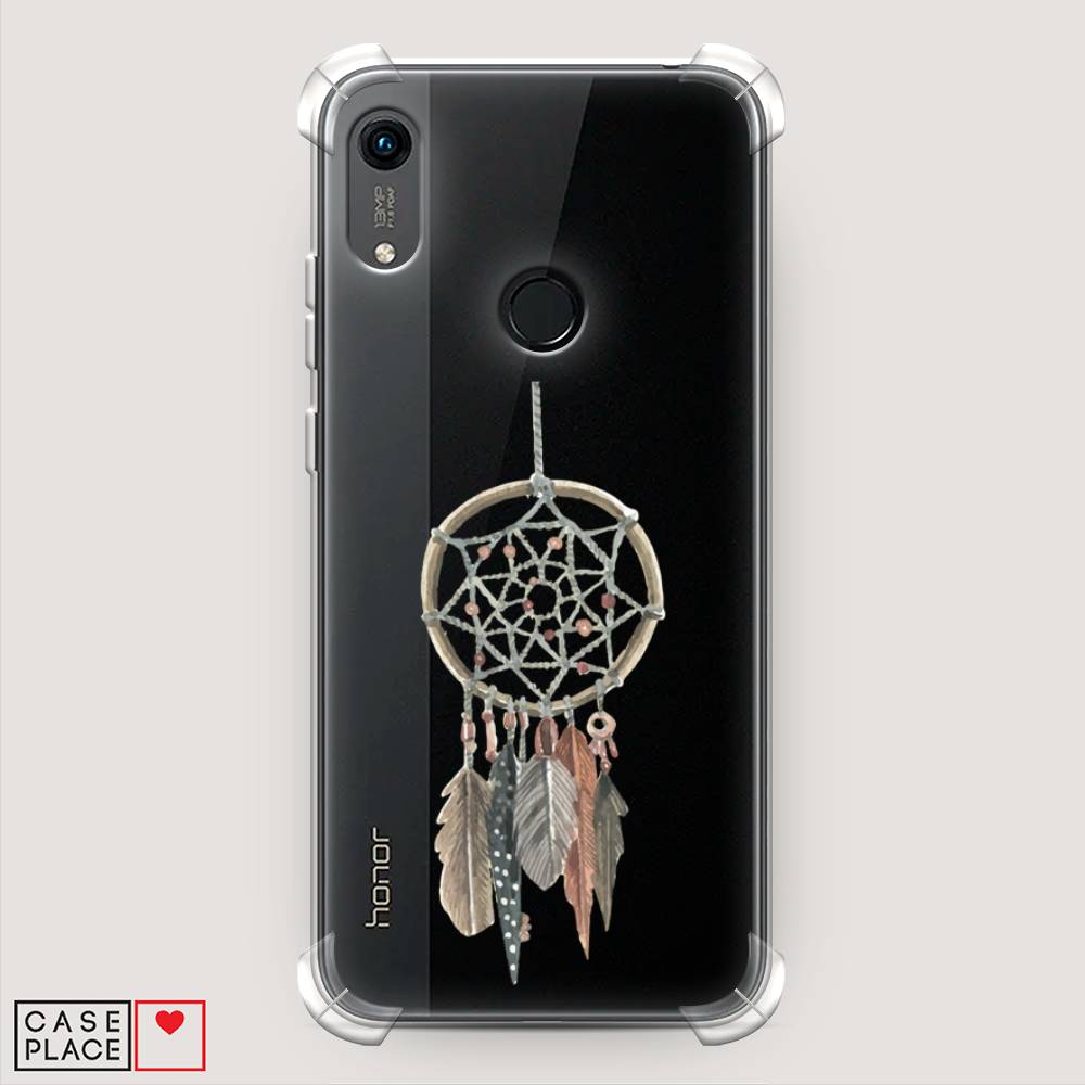 

Чехол Awog на Honor 8A (8A Pro/Prime) "Ловец снов с перьями", Коричневый;зеленый, 68751-1