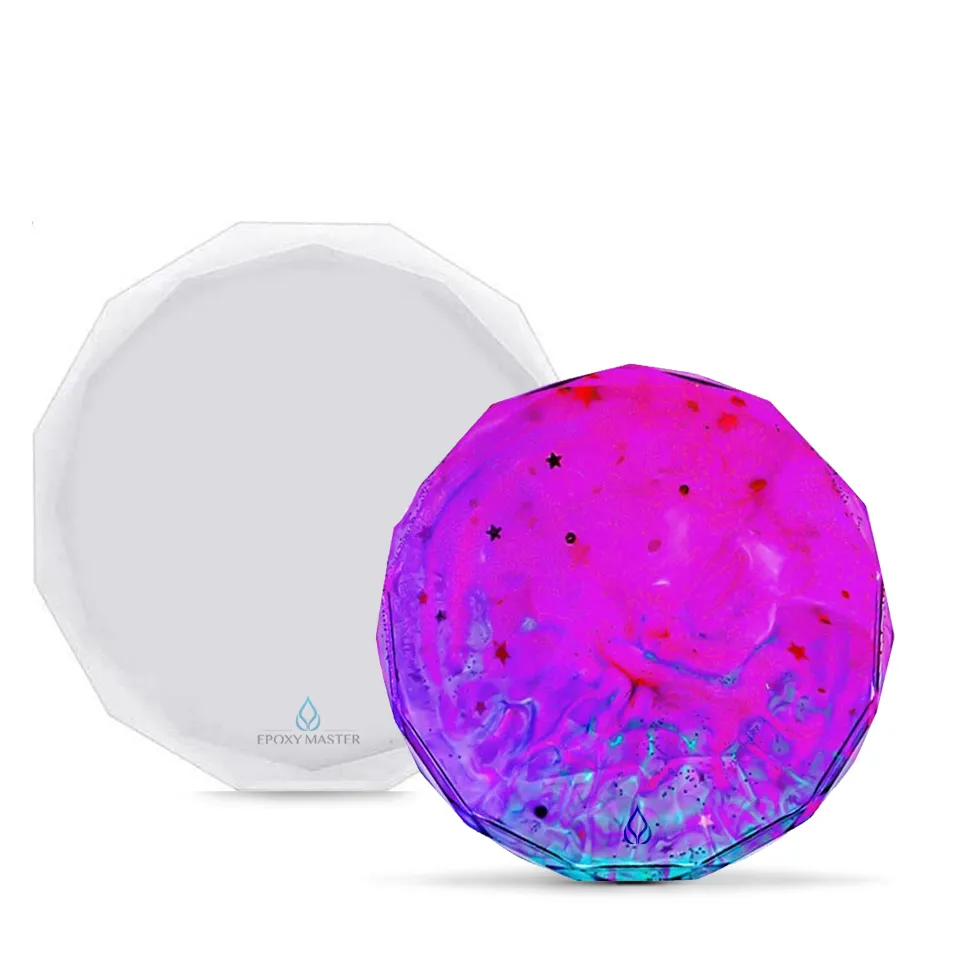 

Силиконовый молд EPOXYMASTER Алмазный круг, 13см, Белый, Силиконовый молд